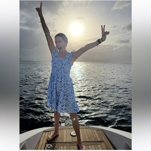 Hill House Blue Floral Nap Dress